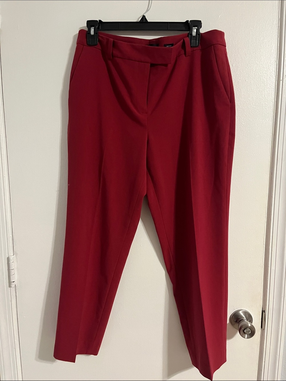 The Limited Red Tailored Ankle Trousers